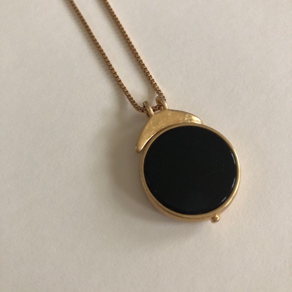 Madewell Blue Pivot Pendant Necklace 